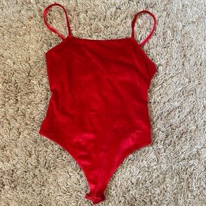 Forever 21 Velvet Bodysuit